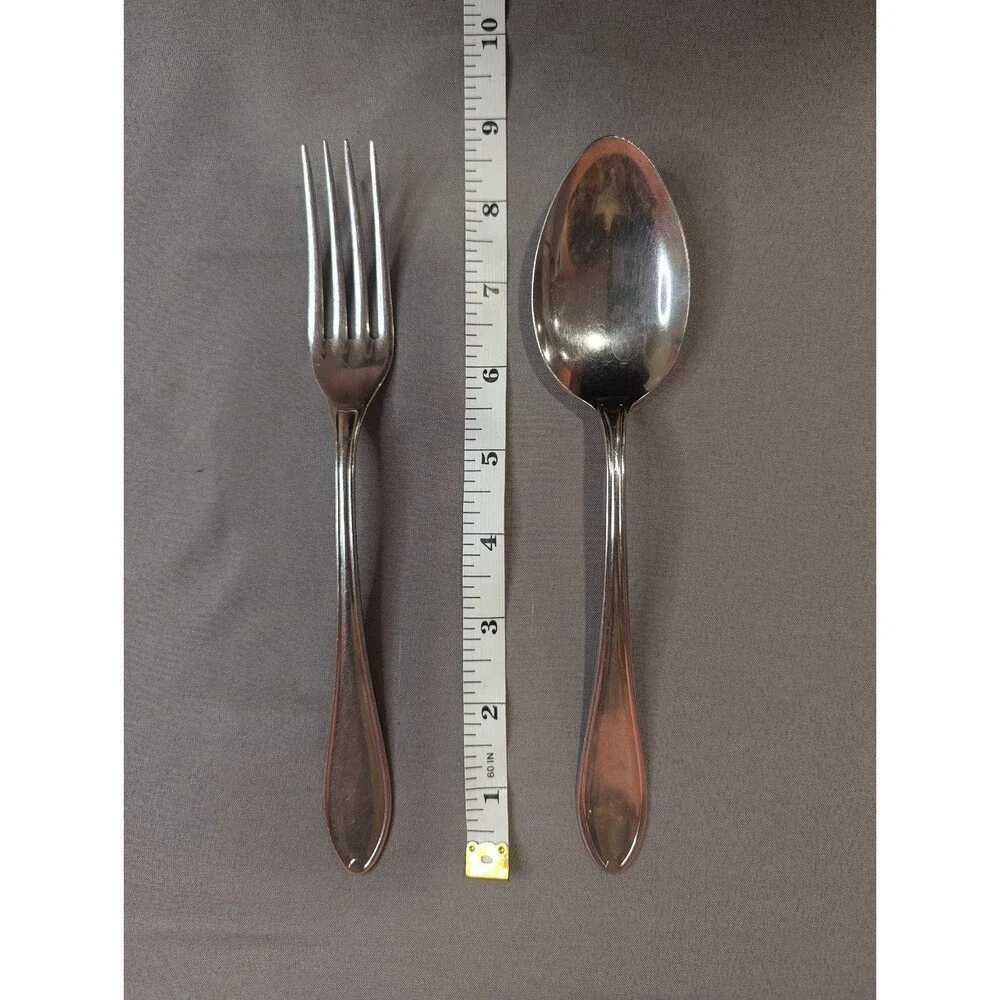 Rostfreier Stahl Serving Spoons and Forks Stainless Steel 4 Pieces